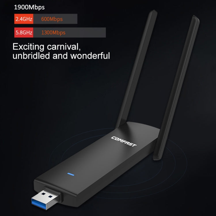 COMFAST CF-939AC 1900Mbps Dual-band Wifi USB Network Adapter with USB 3.0 Base, CF-939AC COMFAST CF-939AC 1900Mbps Dual-band Wifi USB Network Adapter with USB 3.0 Base, CF-939AC